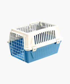 Two Door Top Load Plastic Kennel & Pet Carrier, Blue 19